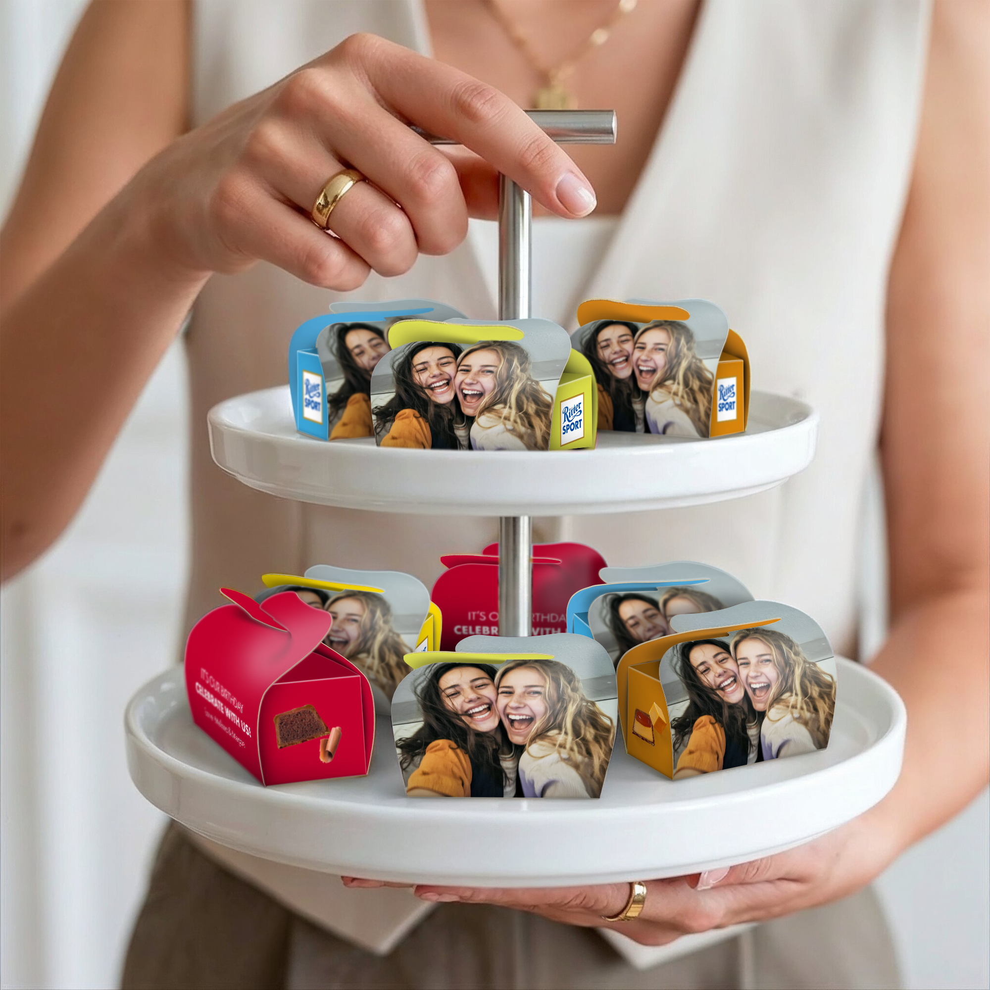 Lembranças mini Ritter Sport personalizadas