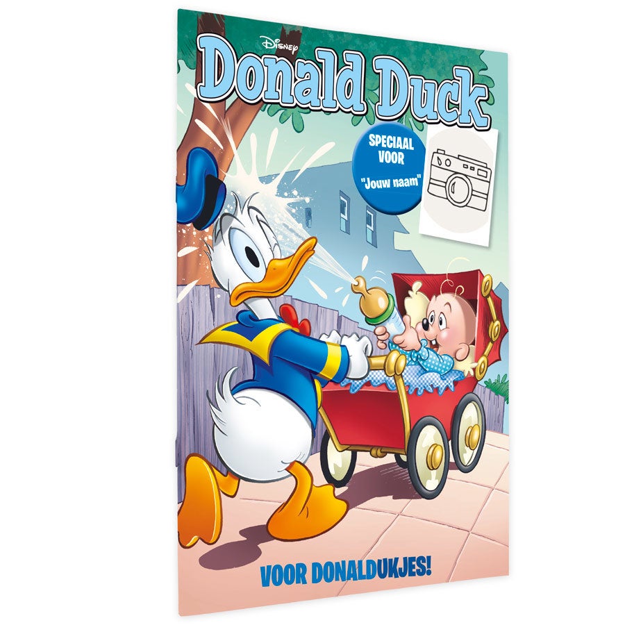 Stripboek Donald Duck met naam