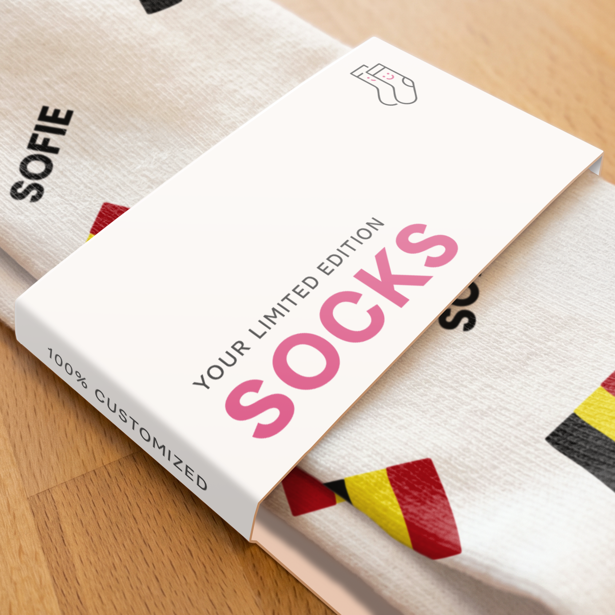 Chaussettes de football entièrement imprimées