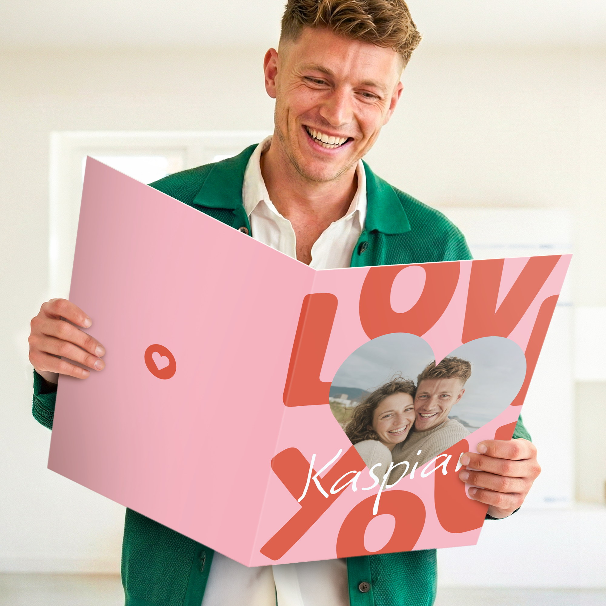 Gigantiske gratulasjonskort - personaliserte - 50 cm