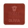 Personalised leather coasters