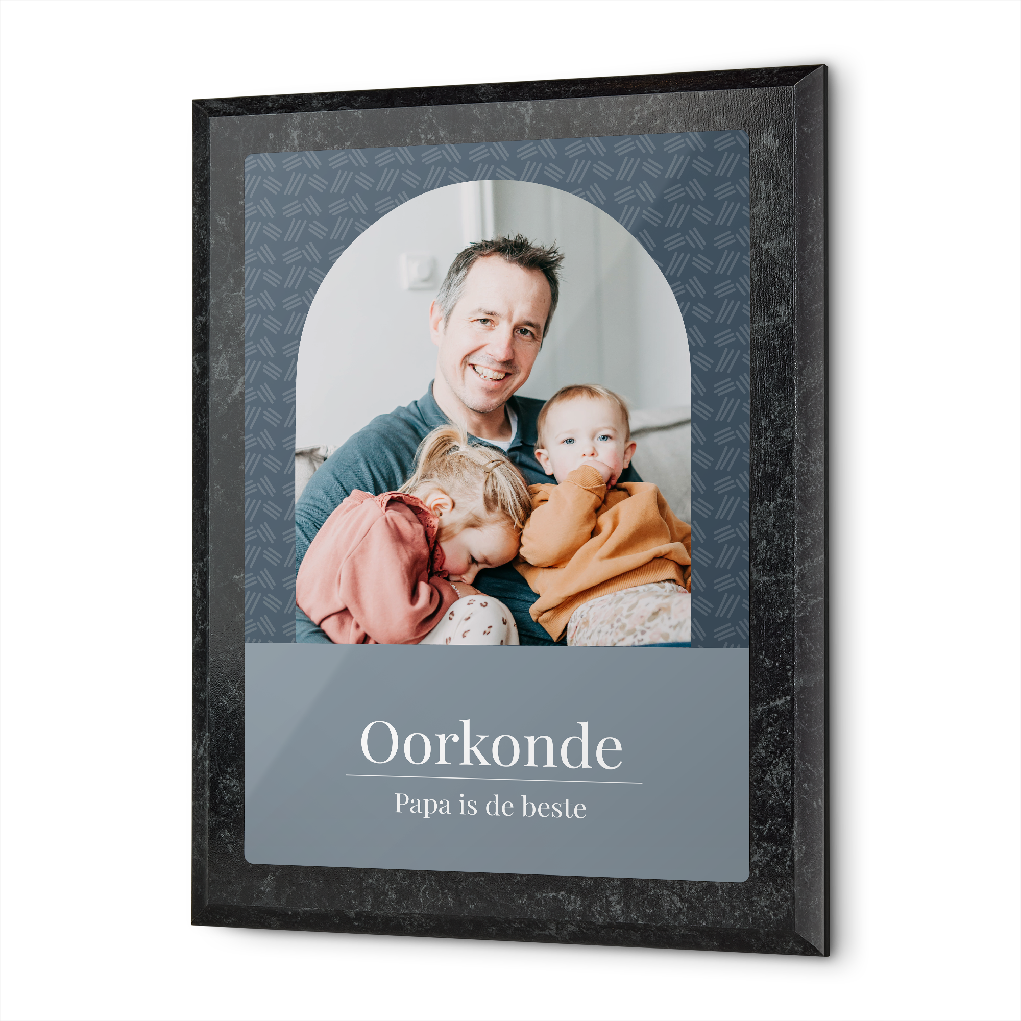 Oorkonde bedrukken - Beste papa - Marmer look