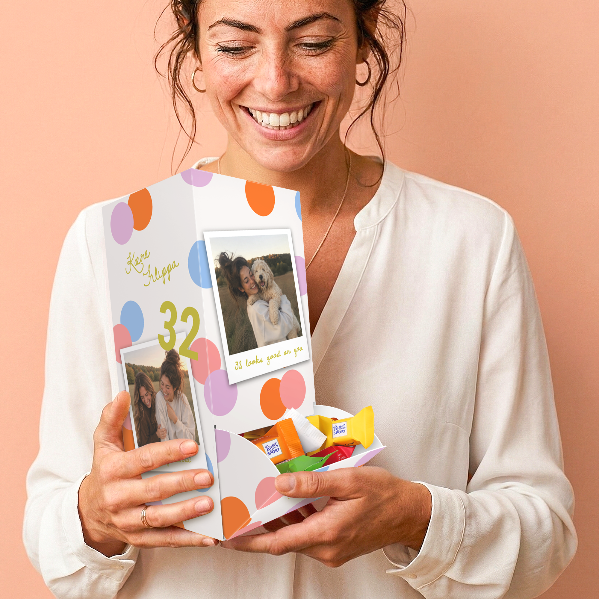 Personaliseret Ritter Sport Mini Mix Dispenser