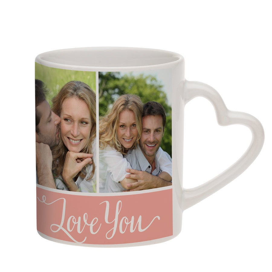 Mok met foto bedrukken - Hart Mok met foto bedrukken - Hart