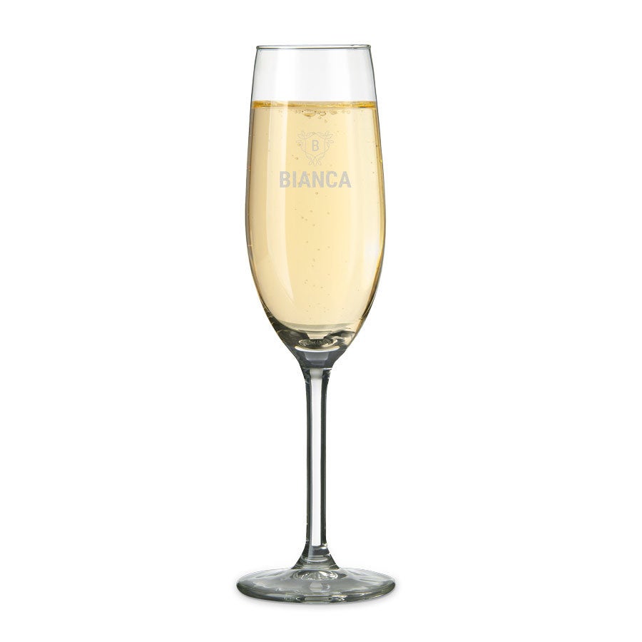 Champagneglas graveren