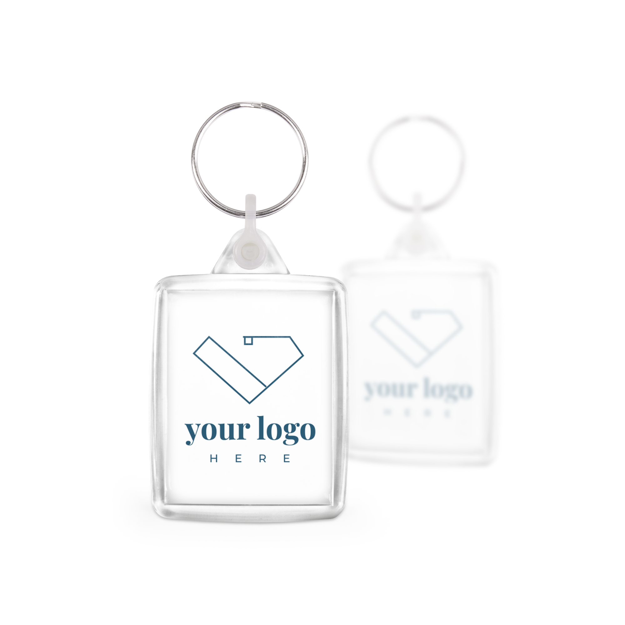 Personalised key ring - Acrylic - Double-sided - 3 pcs