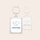 Personalised key ring - Acrylic - Double-sided - 3 pcs Personalised key ring - Acrylic - Double-sided - 3 pcs