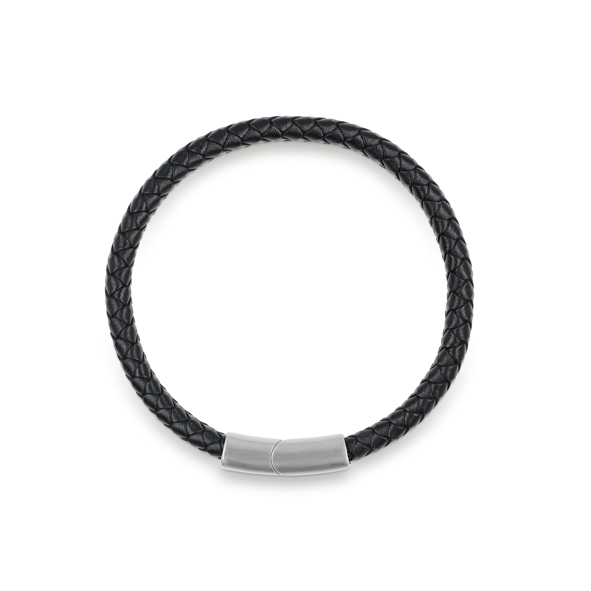 Bracciale in pelle intrecciata da uomo personalizzato