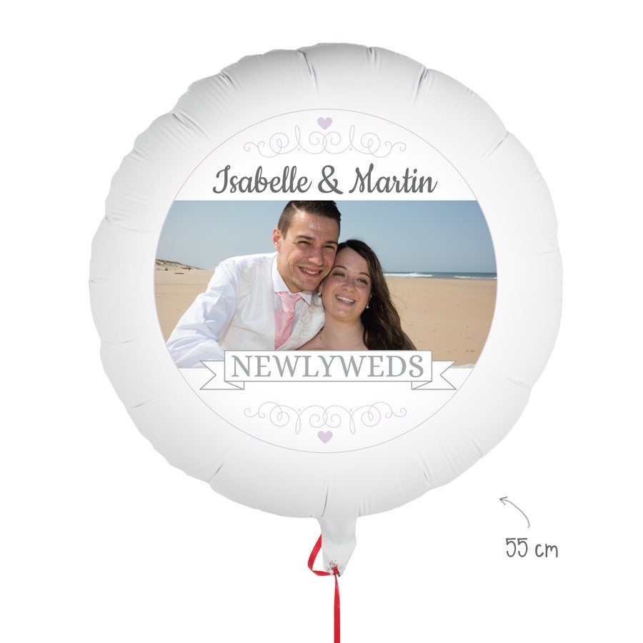 Balão com foto - Casamento