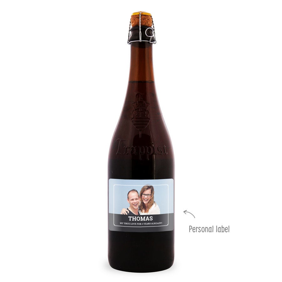 Cerveza La Trappe Quadrupel - Etiqueta personalizada