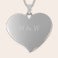 Collier cœur gravé - grand Collier cœur gravé - grand