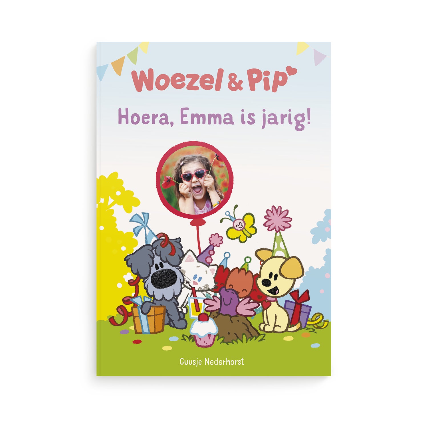 Woezel & Pip boek met naam en foto - Verjaardag - XL (Softcover)