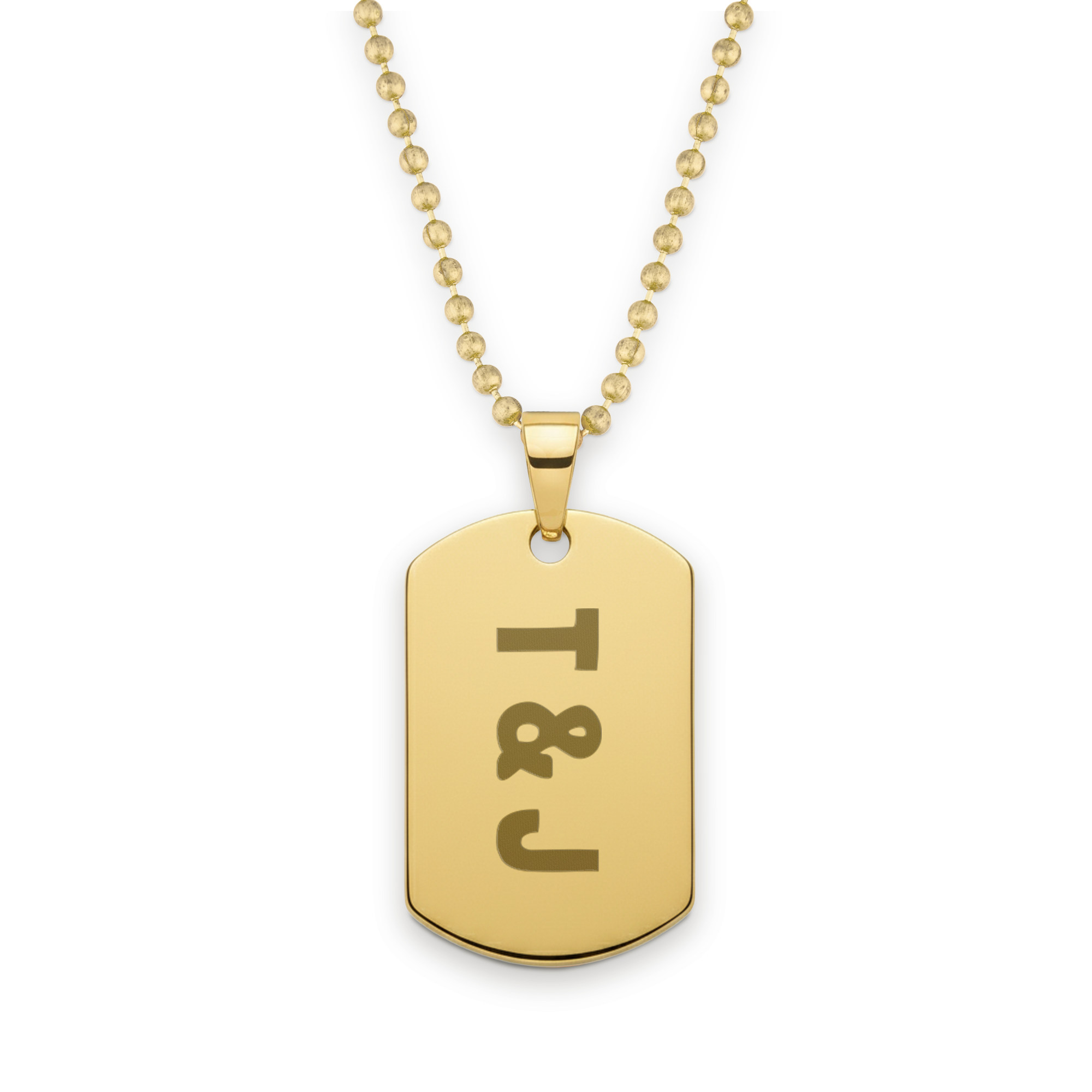 Dog tag graveren