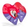 Personalised Milka chocolate gift box - Heart