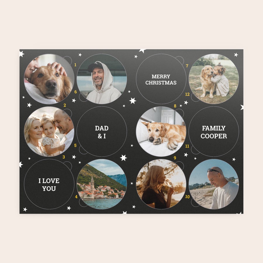 Calendario dell'avvento personalizzato della birra Calendario dell'avvento personalizzato della birra