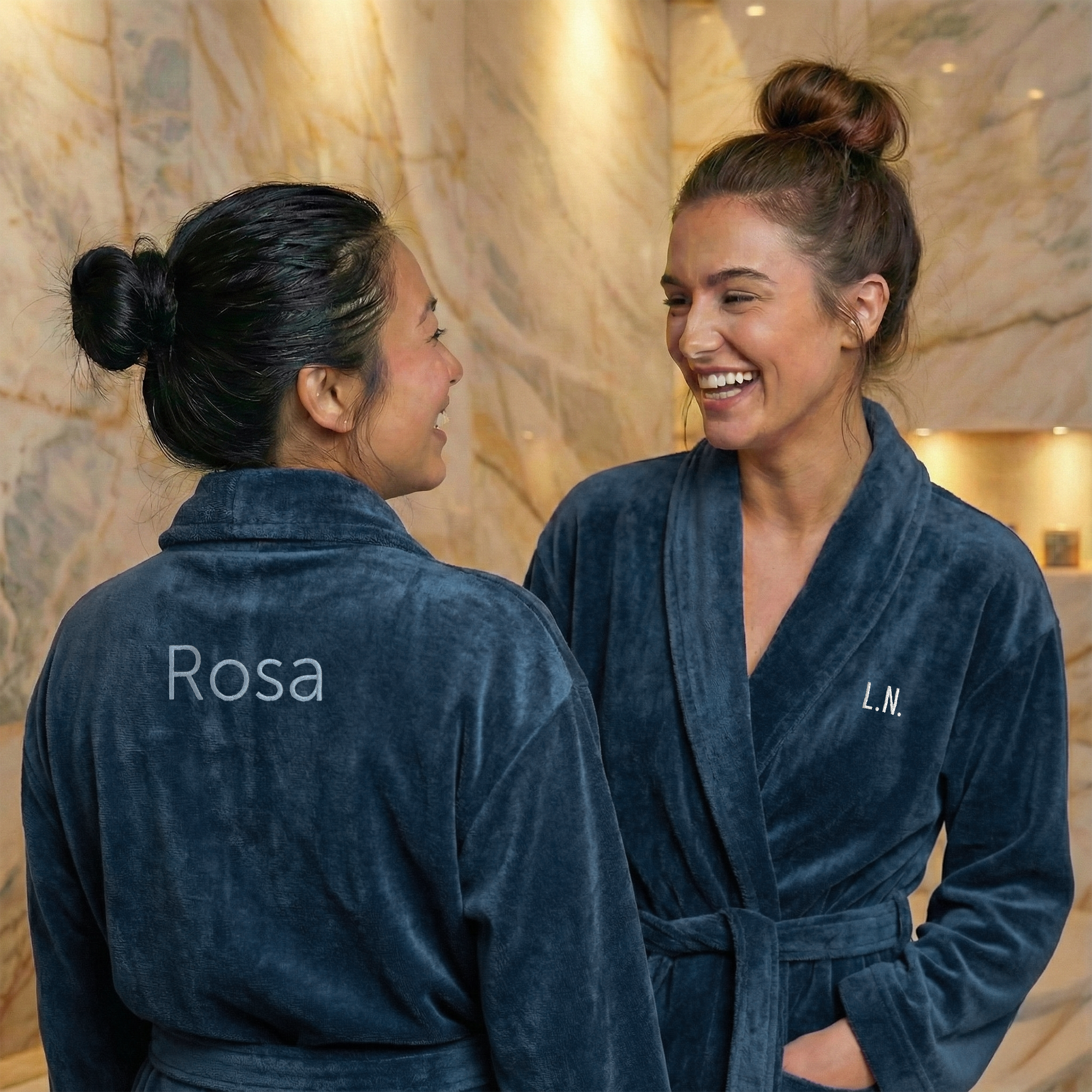 Personalisierter Damen-Frottee-Bademantel