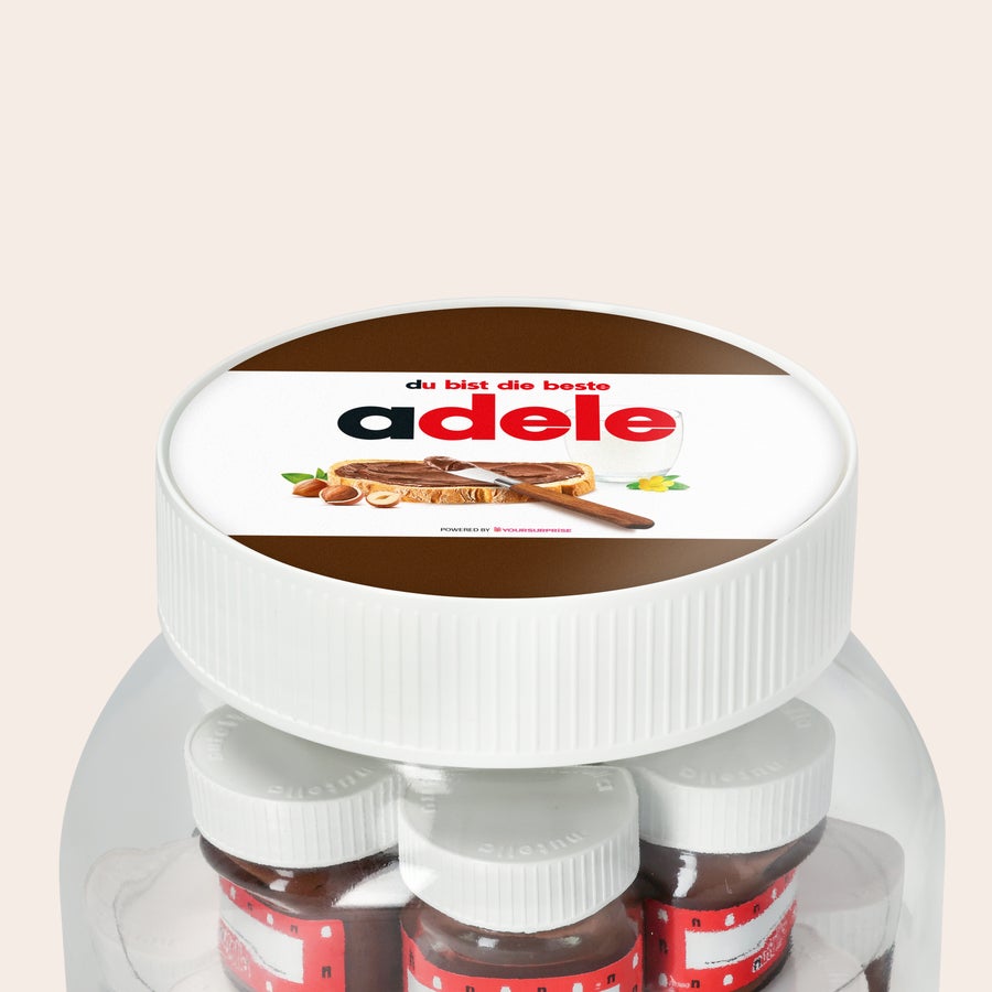 Personalisiertes nutella® Glas XL mit Namen und Foto Personalisiertes nutella® Glas XL mit Namen und Foto, individuell bedruckt mit