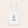 Personalised baby bib - First Christmas - White Personalised baby bib - First Christmas - White