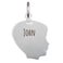 Engraved silver charm - Child's head - Boy