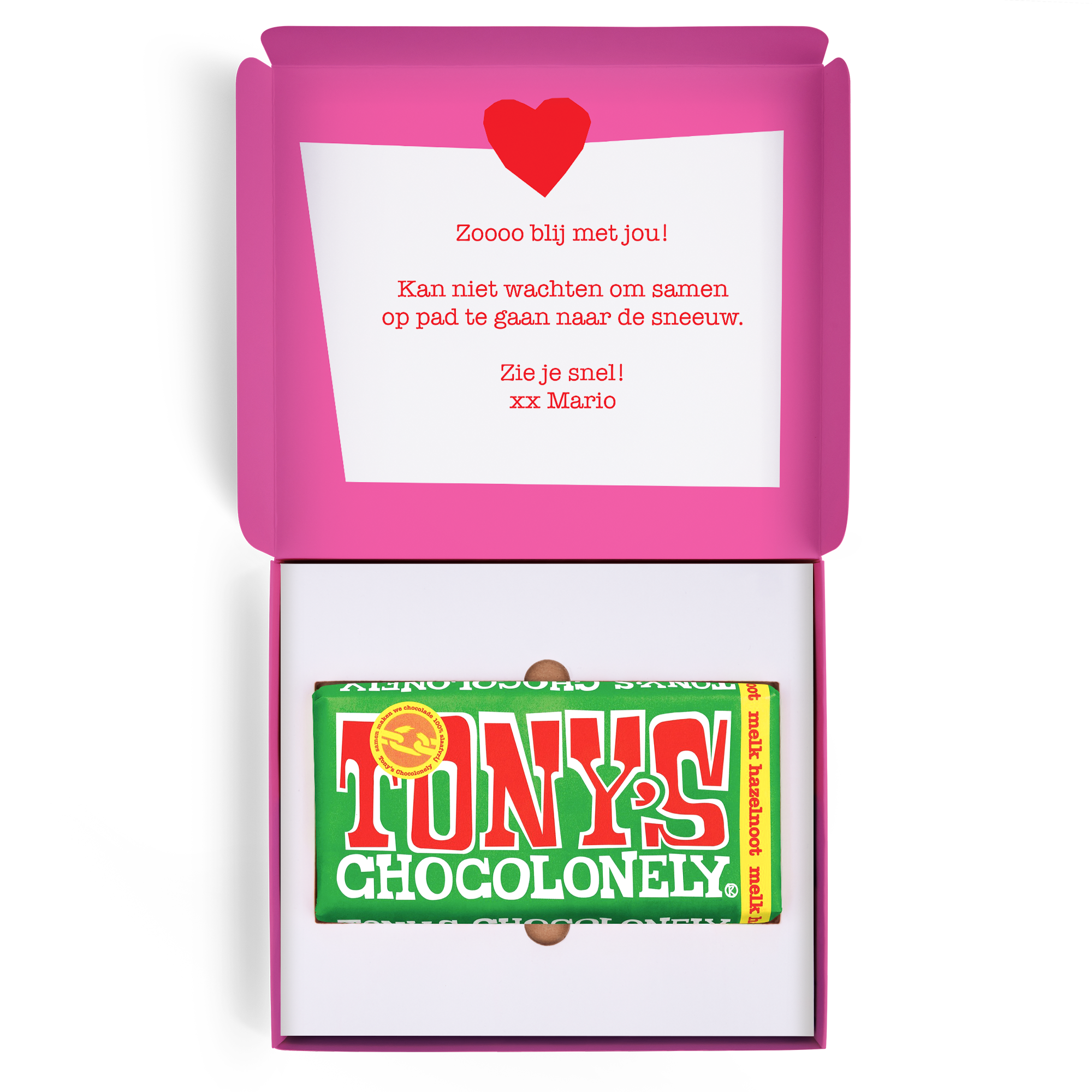 Tony's Chocolonely personaliseren