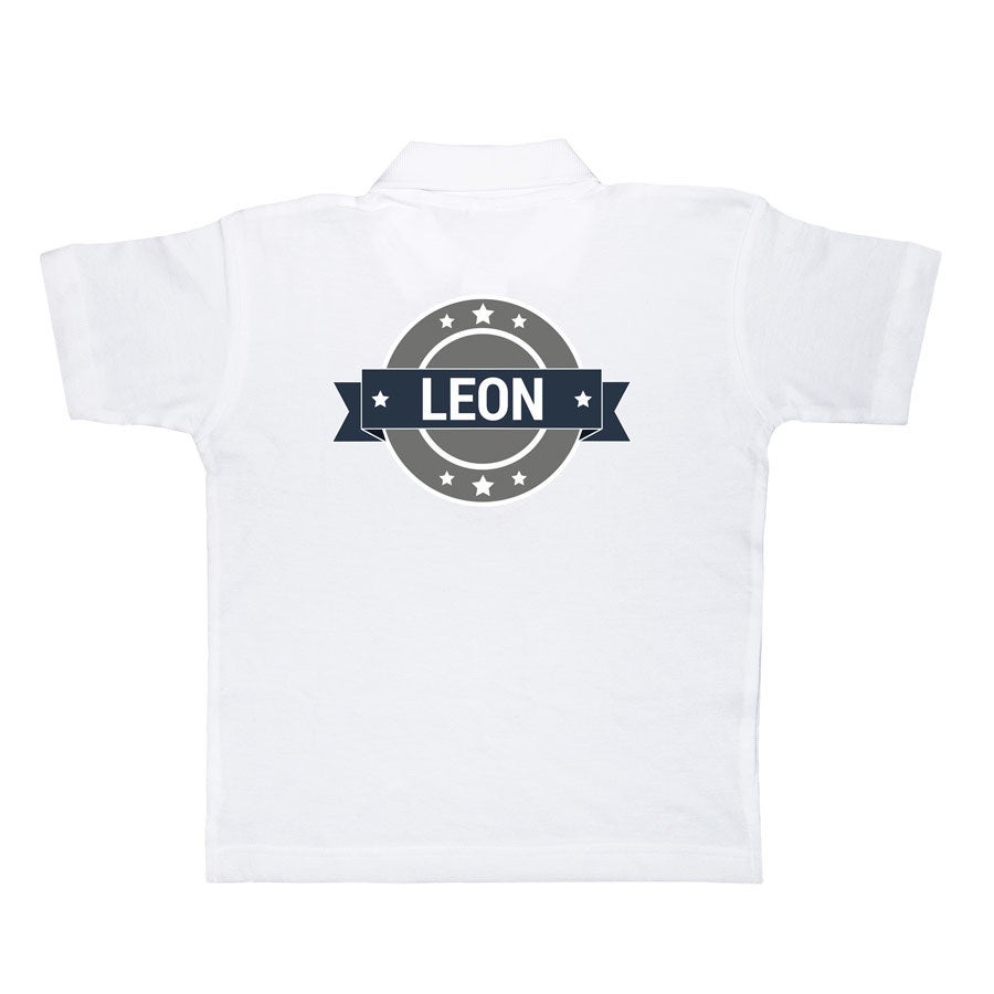 Personalised polo t-shirt - Children - White - 6 yrs