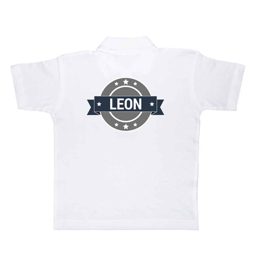 Tricou polo - Copii - Alb - 6 ani