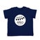 Babyskjorta med tryck - kort ärm - Navy - 50/56