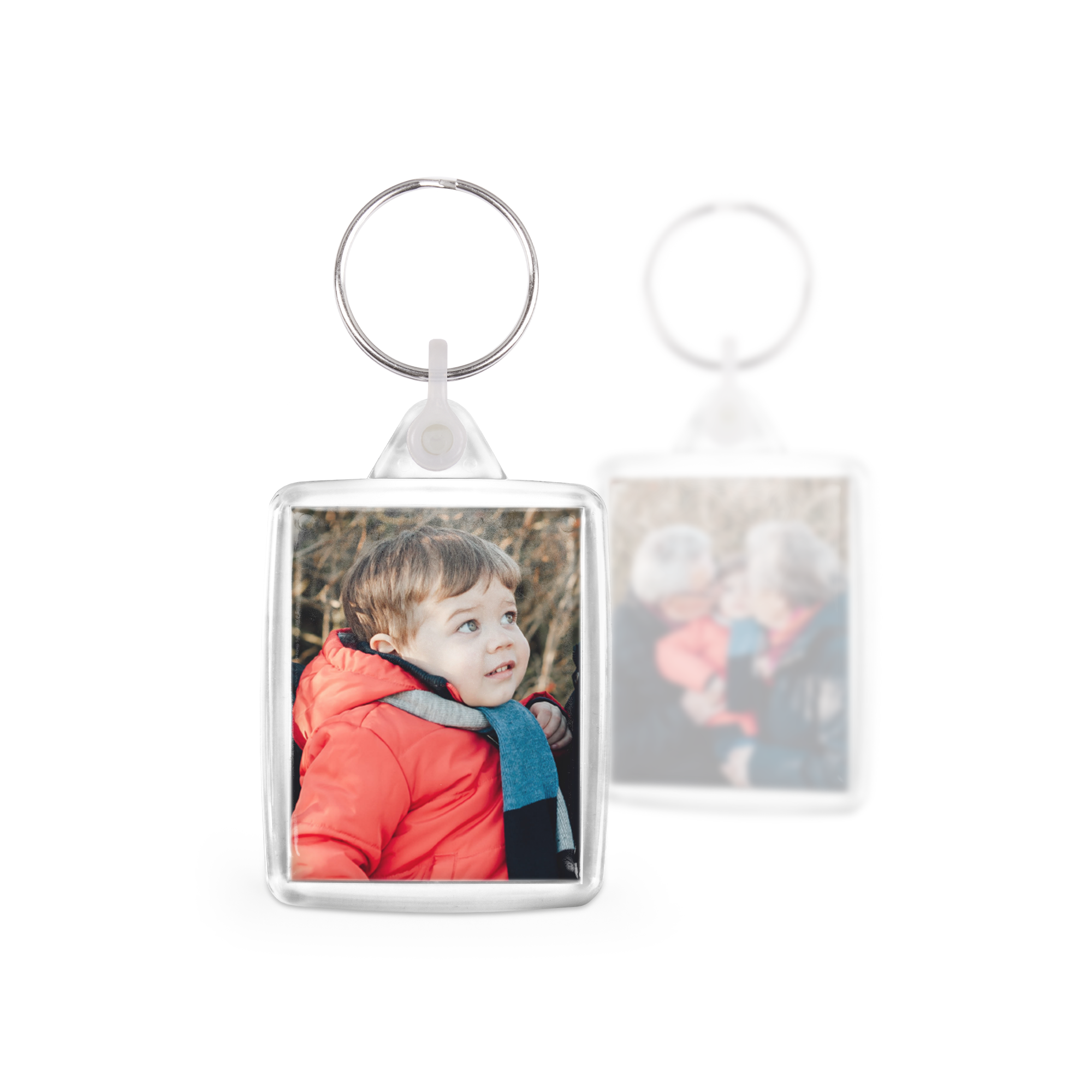 Personalised key ring - Acrylic - Double-sided - 3 pcs