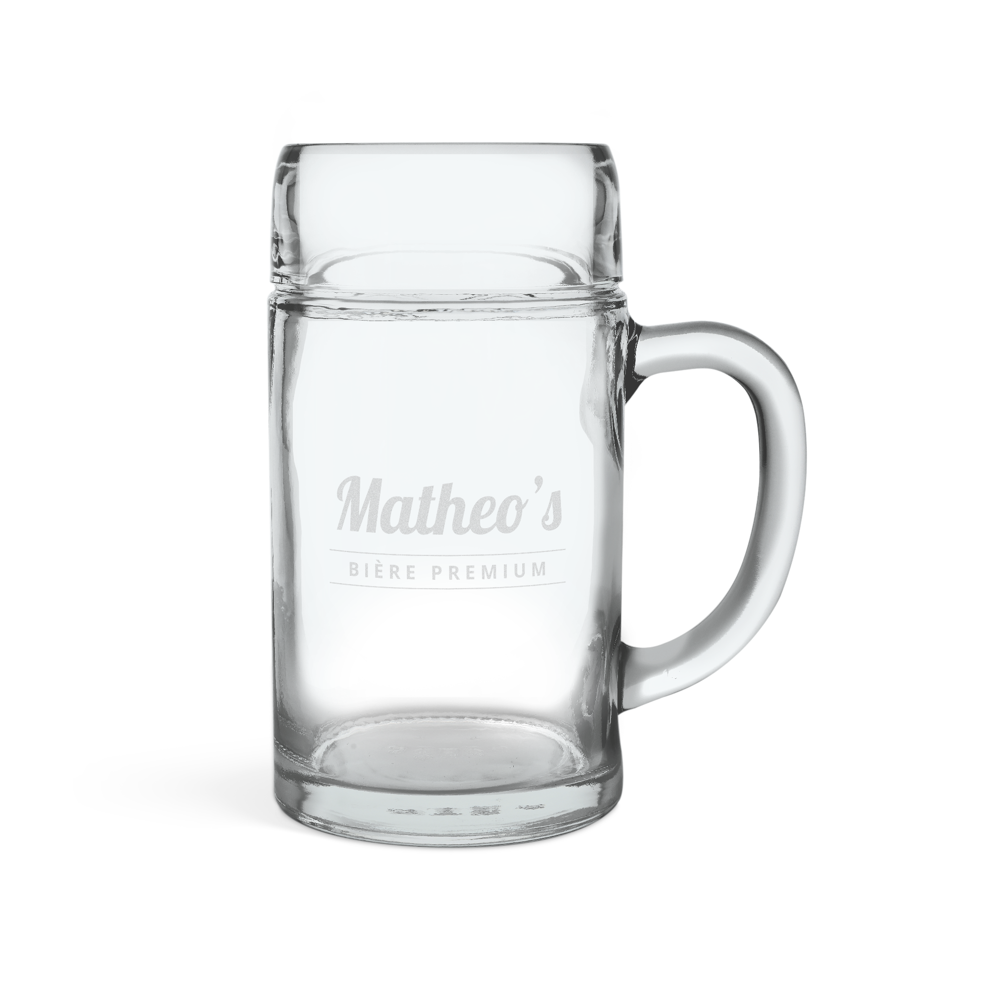 Verre à bière 1L gravé