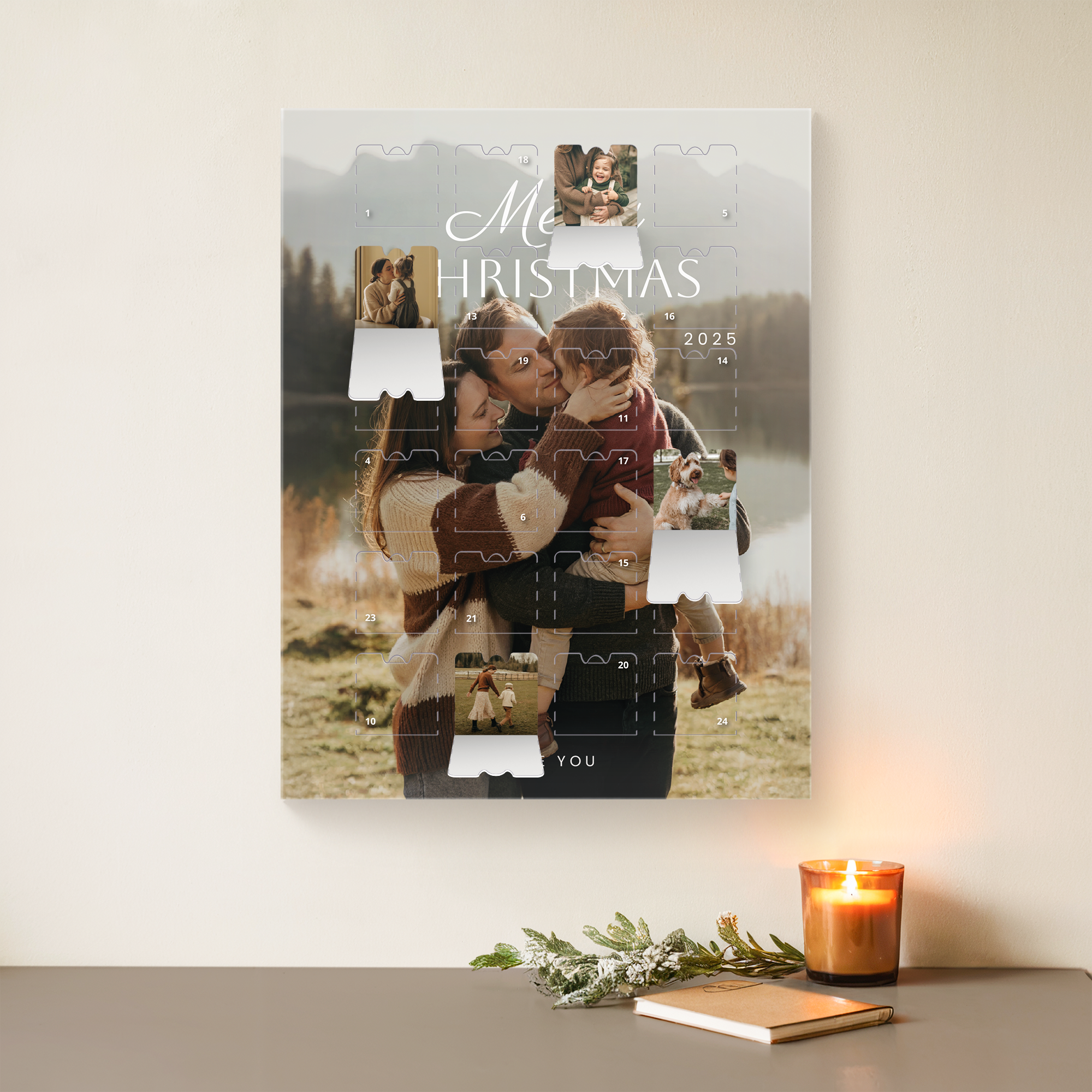 Calendario de adviento personalizado - con fotos - M