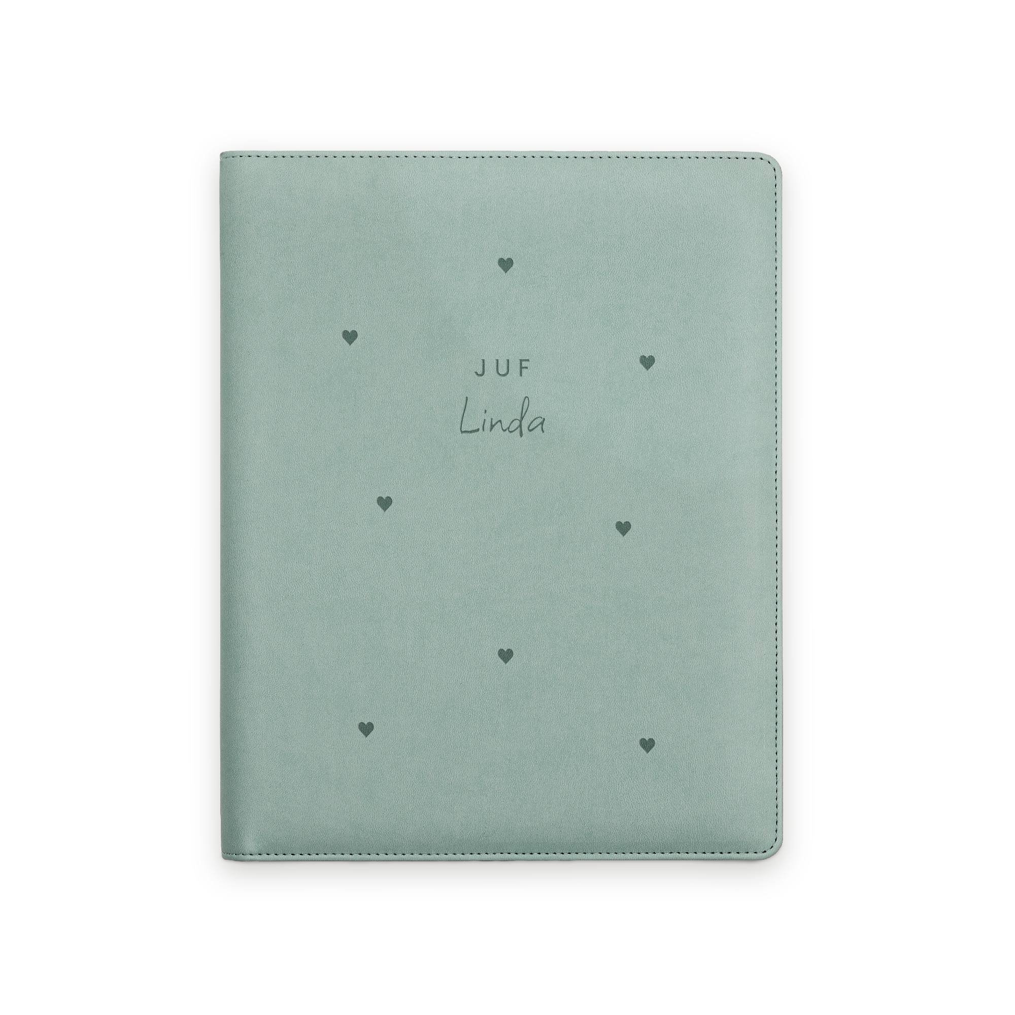 Schrijfmap personaliseren - Vegan leer