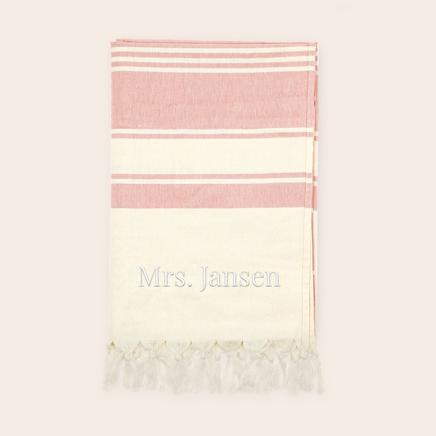 Hamamdoek met naam Hamamdoek met naam