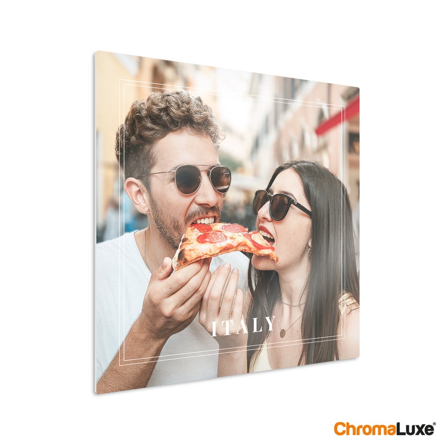 Aluminium fotoprint - Hvid (Chromaluxe)