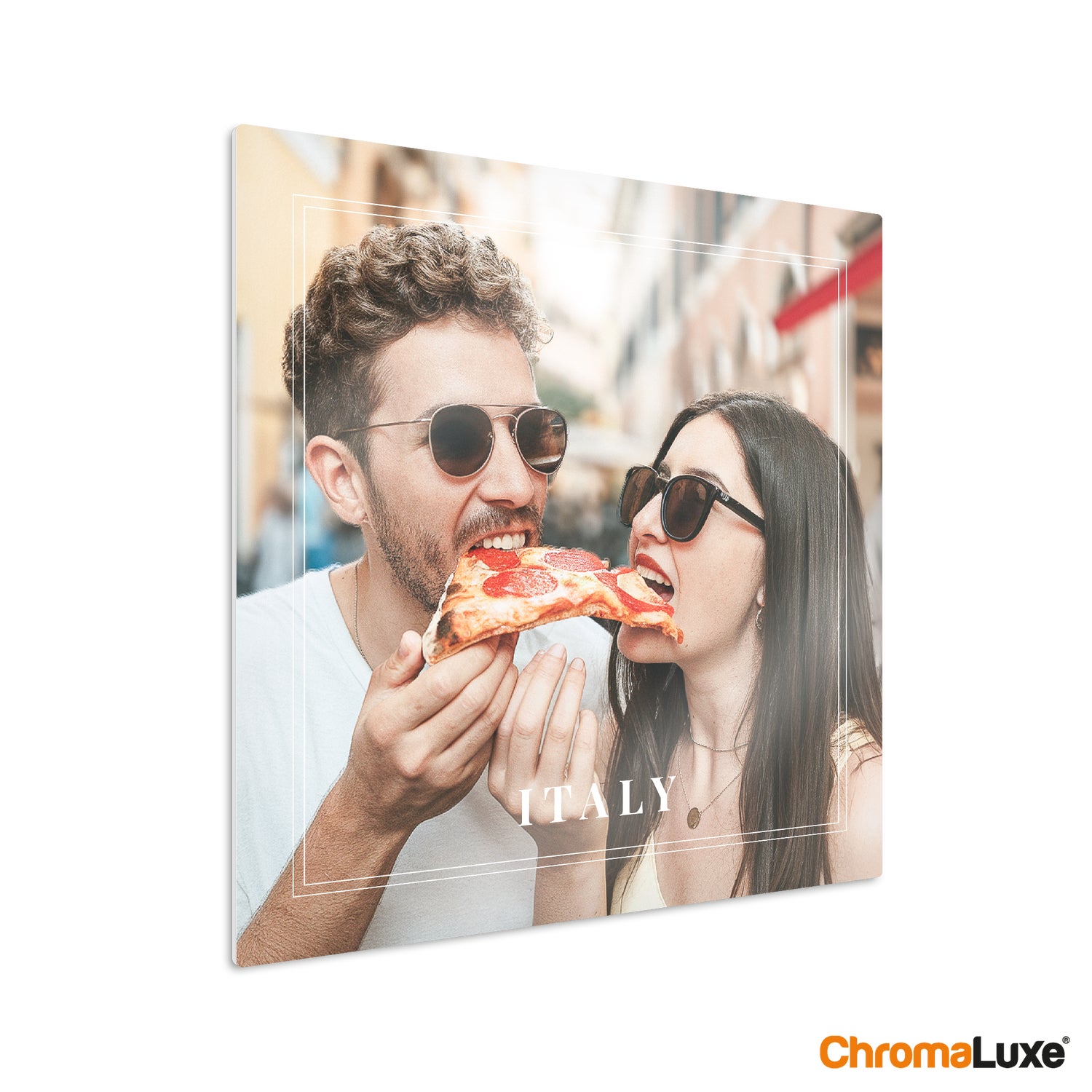 Aluminium fotoprint - Hvid (Chromaluxe)