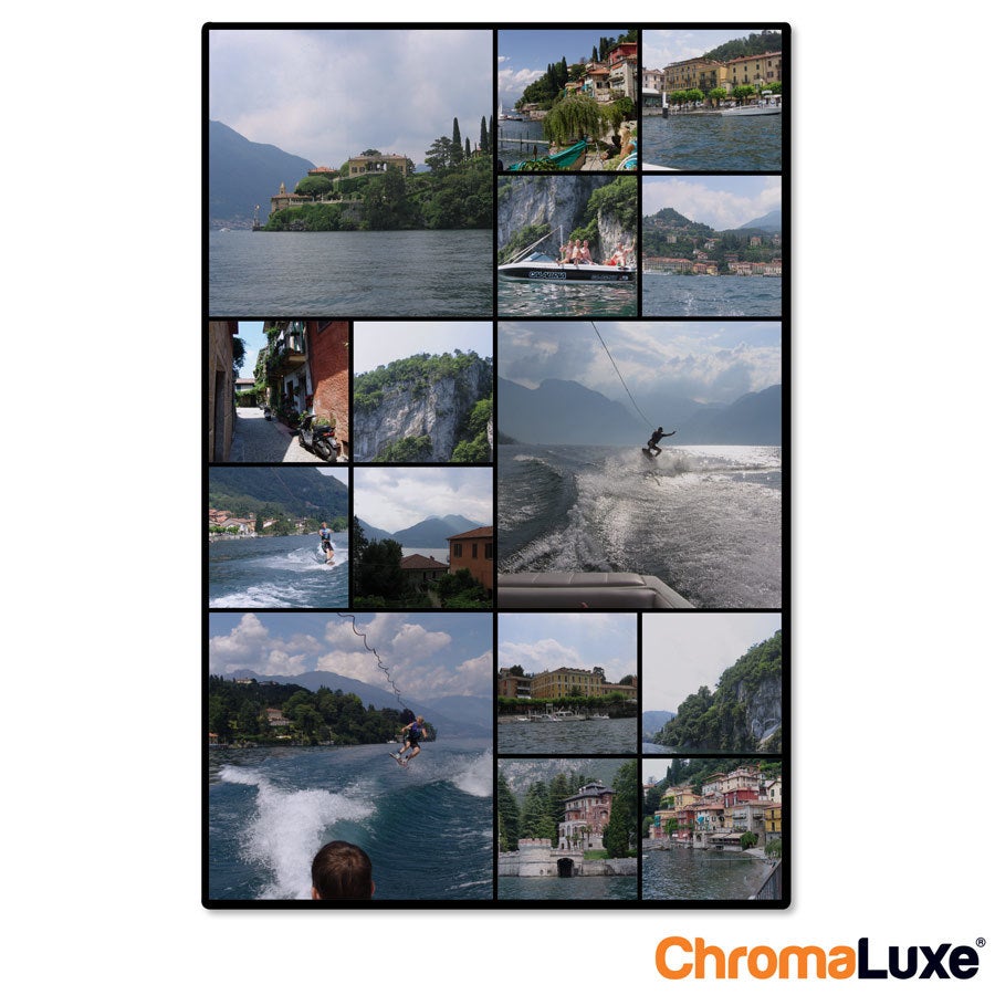 Colagem de fotos do Instagram em alumínio com impressão personalizada das suas fotos de viagem