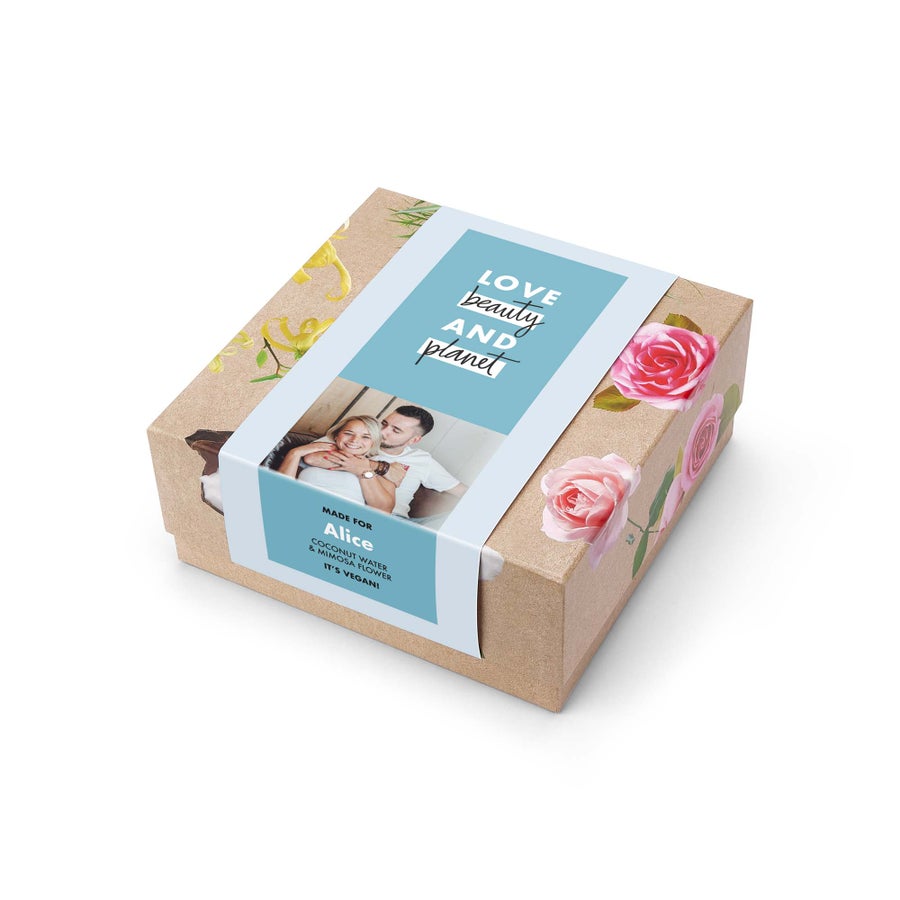 Personalised Love, Beauty & Planet gift set - Coconut Water & Mimosa Flower