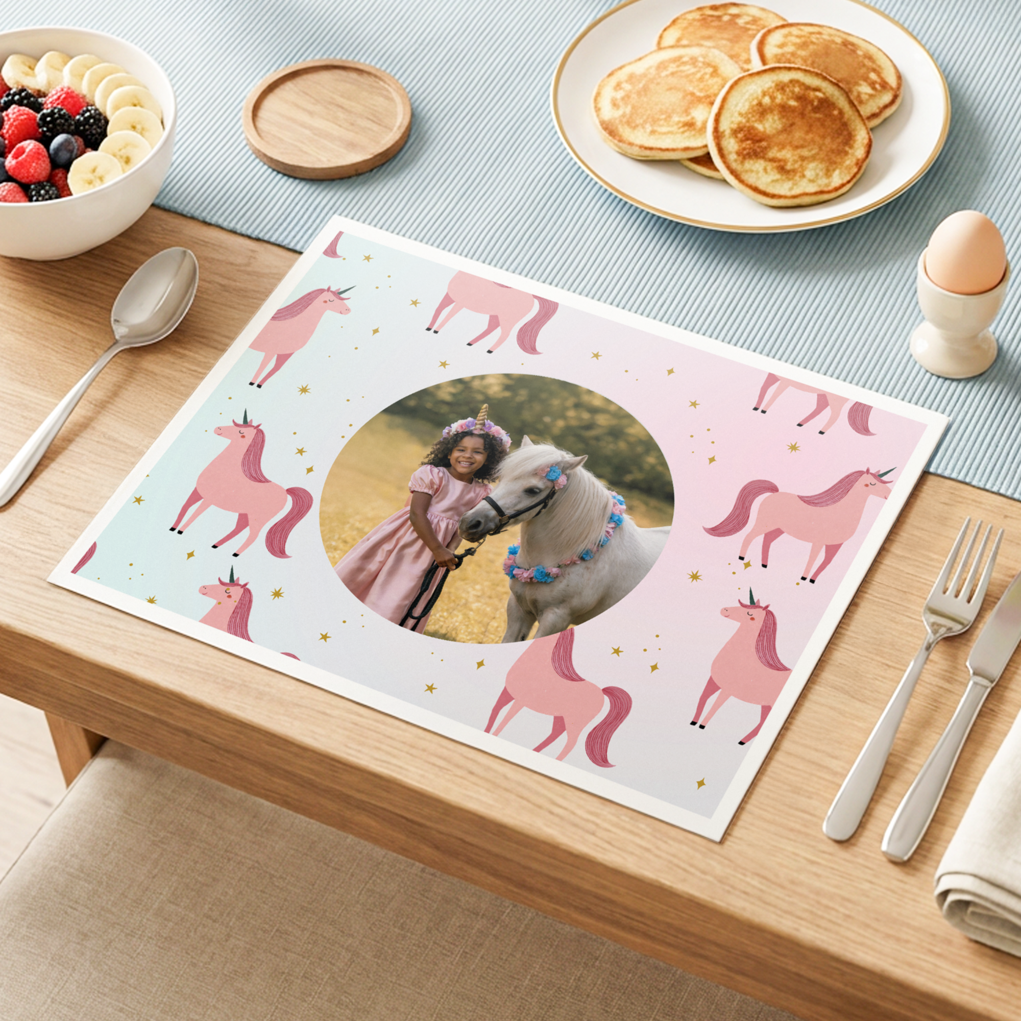 Personalised paper placemats - 8 pcs