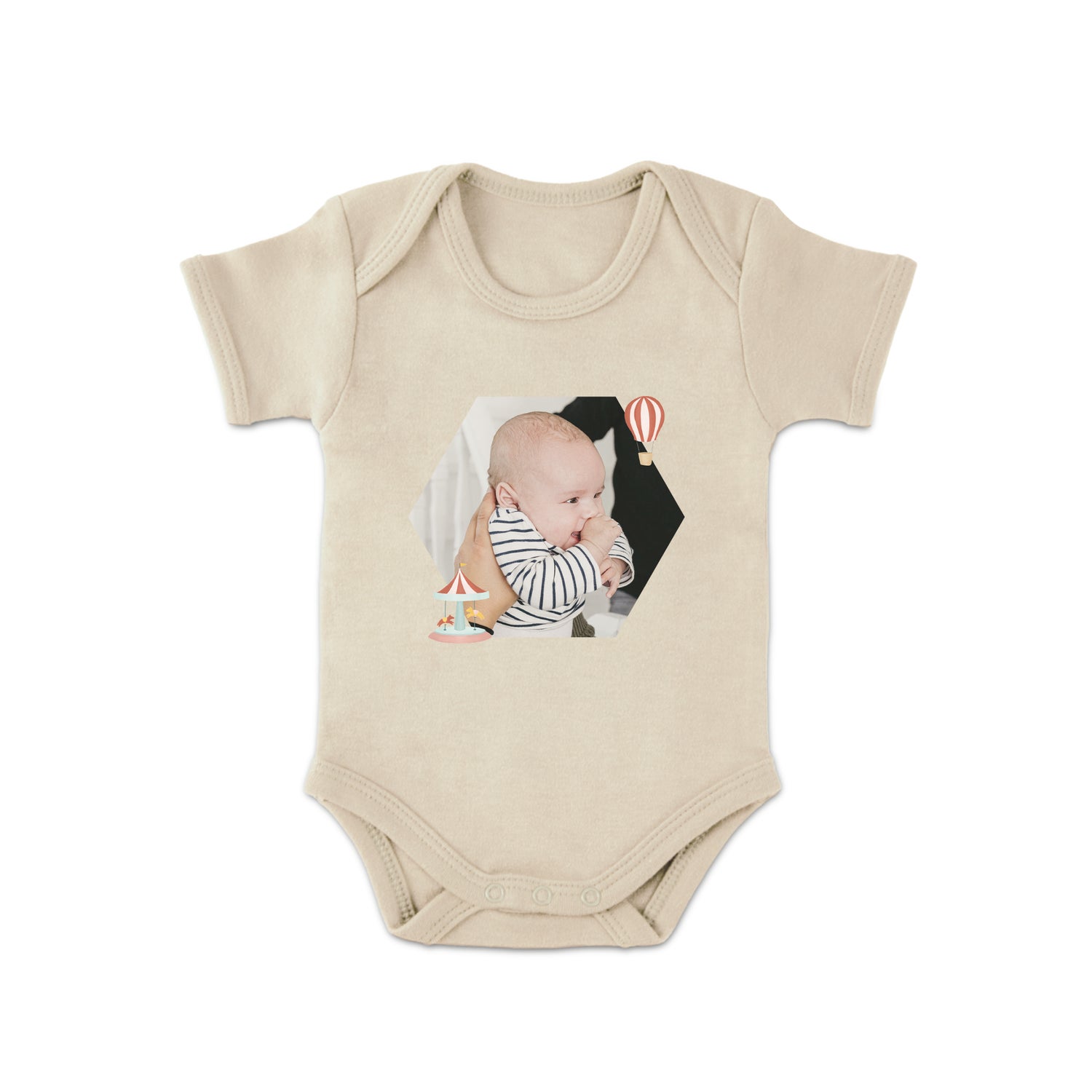 Babygrow - Printed - Short Sleeves - Beige - 86/92 from YourSurprise IE