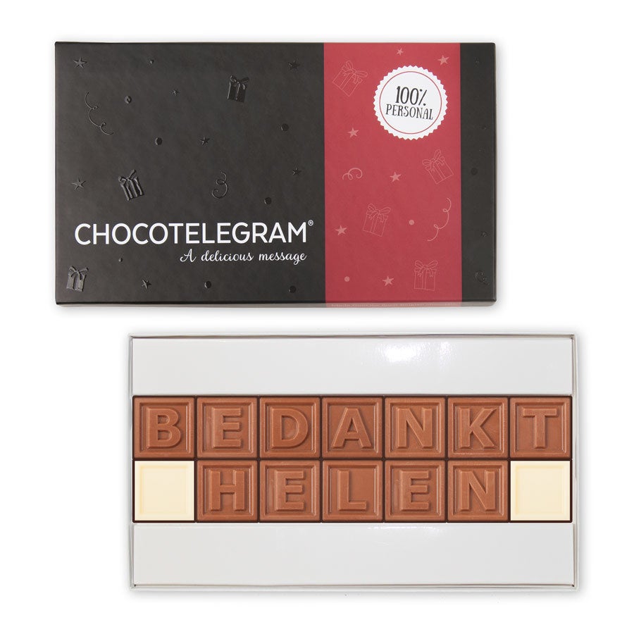 oogst kijken verdamping Gepersonaliseerde chocolade telegram | YourSurprise