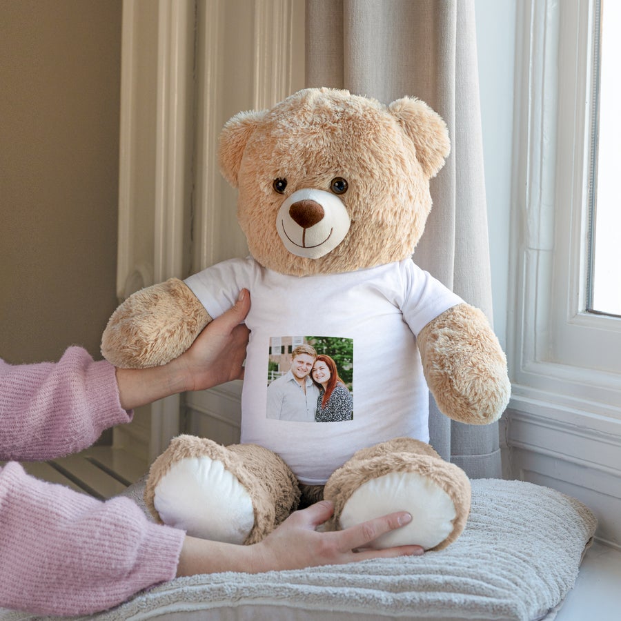Mega-Teddybär mit Foto
