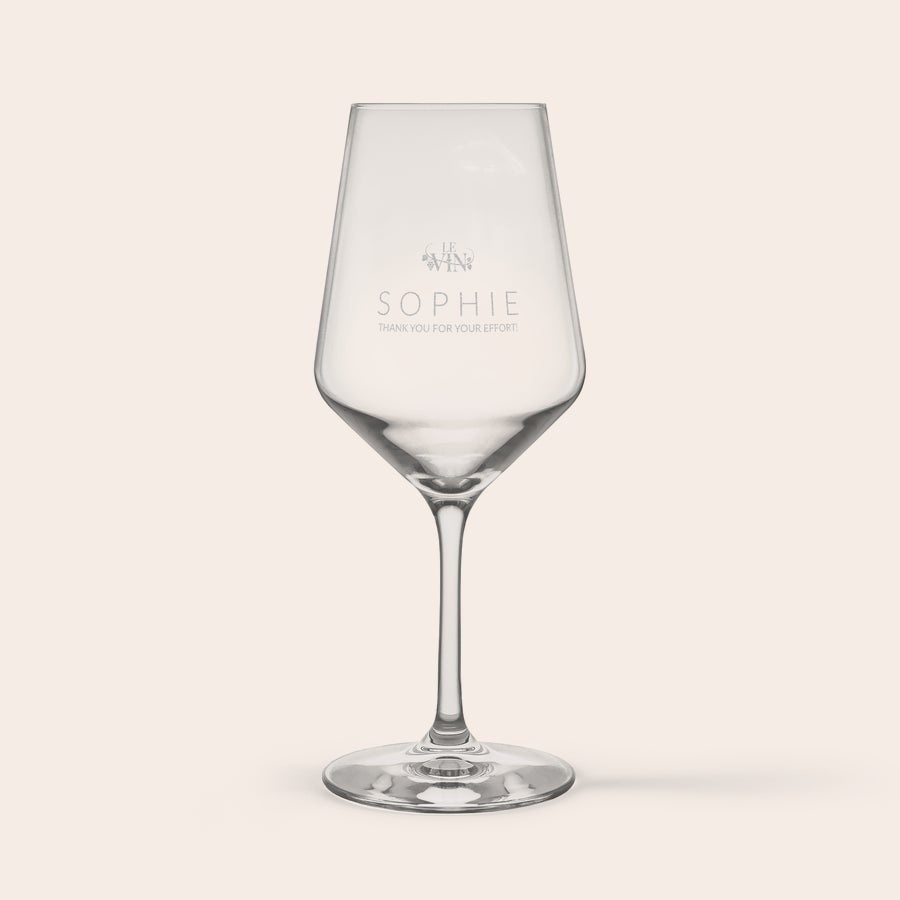 Calendario de adviento del vino - con copa grabada Calendario de adviento del vino - con copa grabada