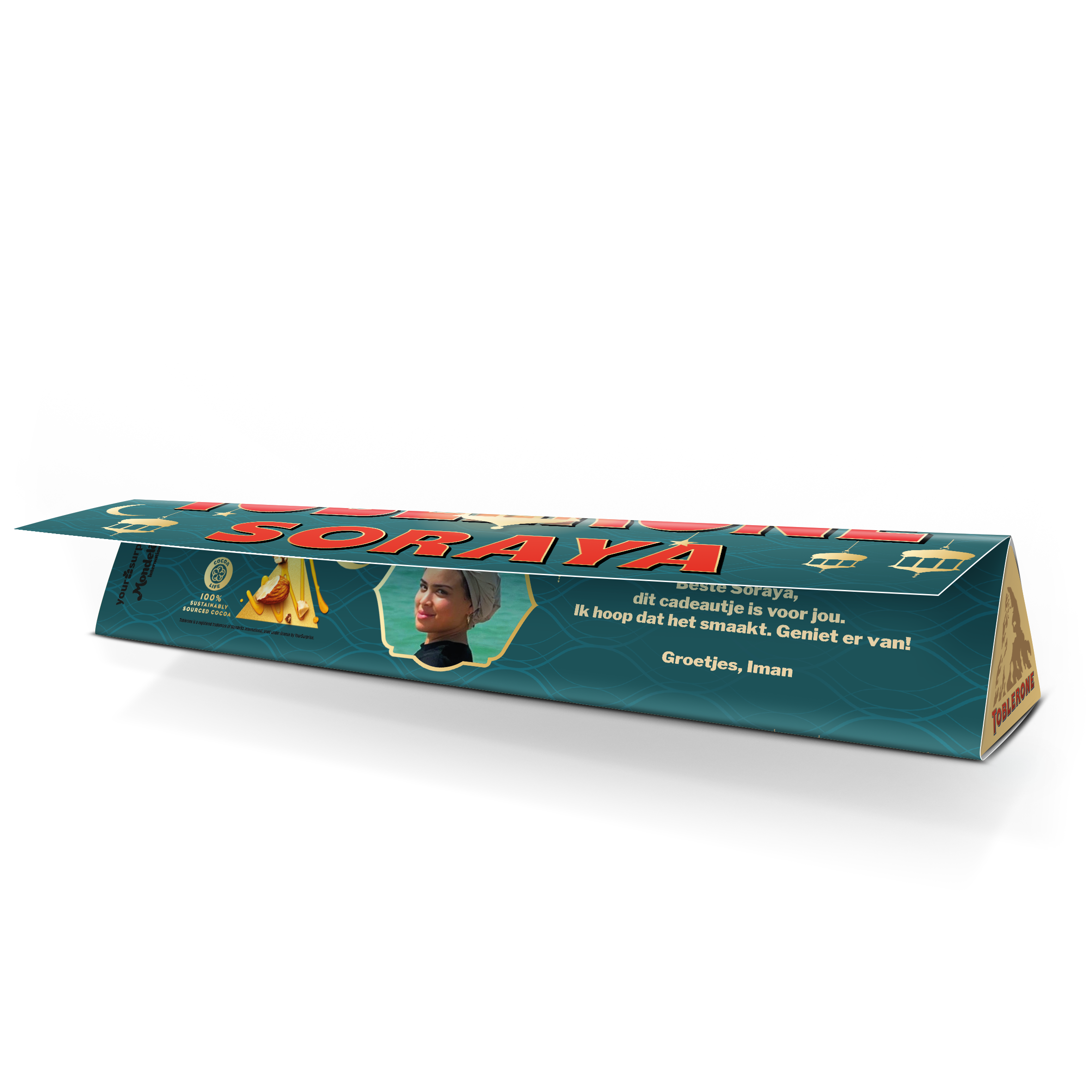 Ramadan Toblerone met naam