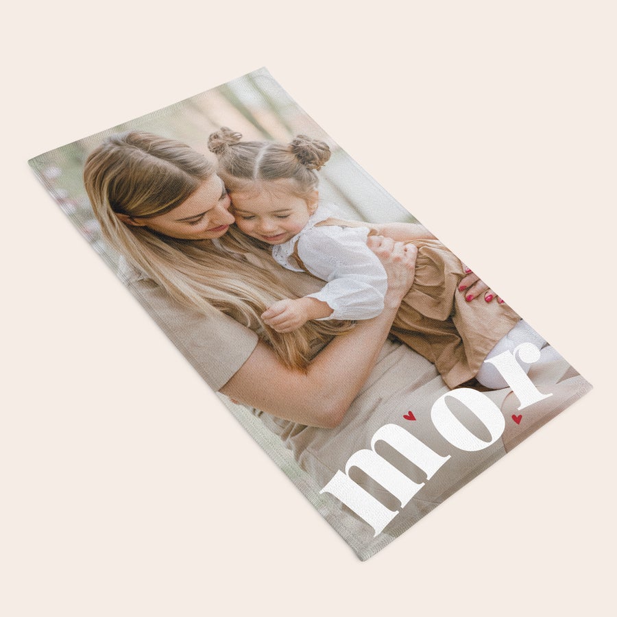 Håndklæde med heldækkende print Håndklæde med heldækkende print