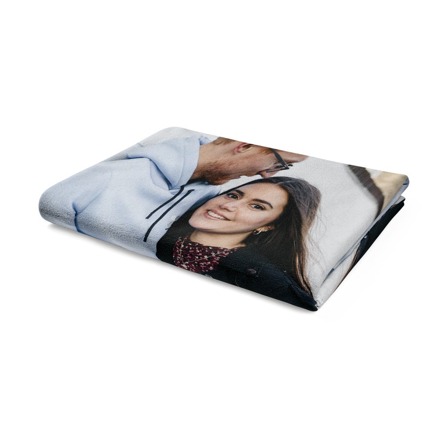 Fleece photo blanket - Extra warm - Love - 100 x 150 cm