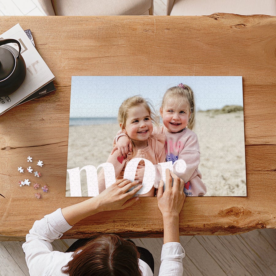 Stort puslespil med eget billede Stort puslespil med eget billede