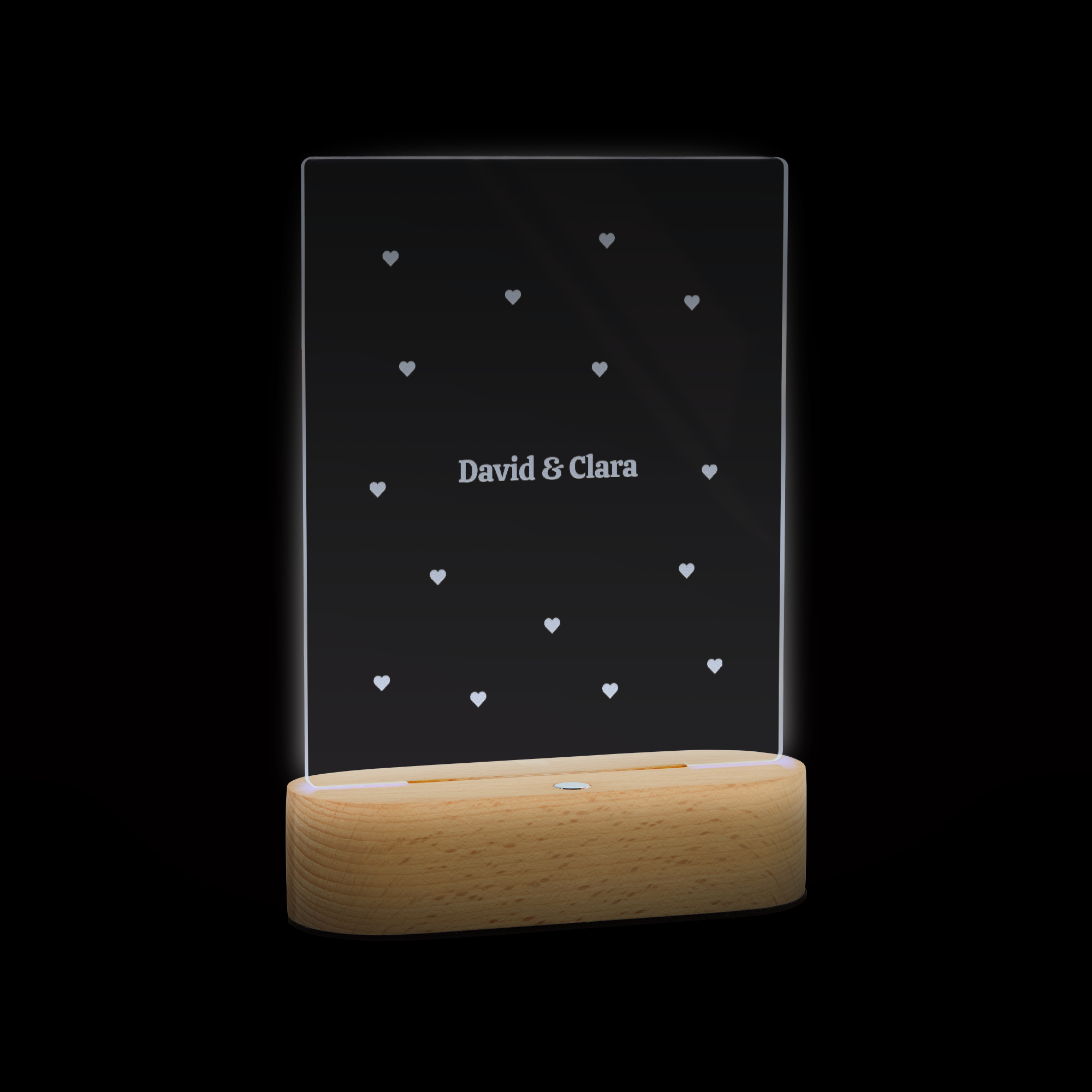 Luminaire acrylique avec support