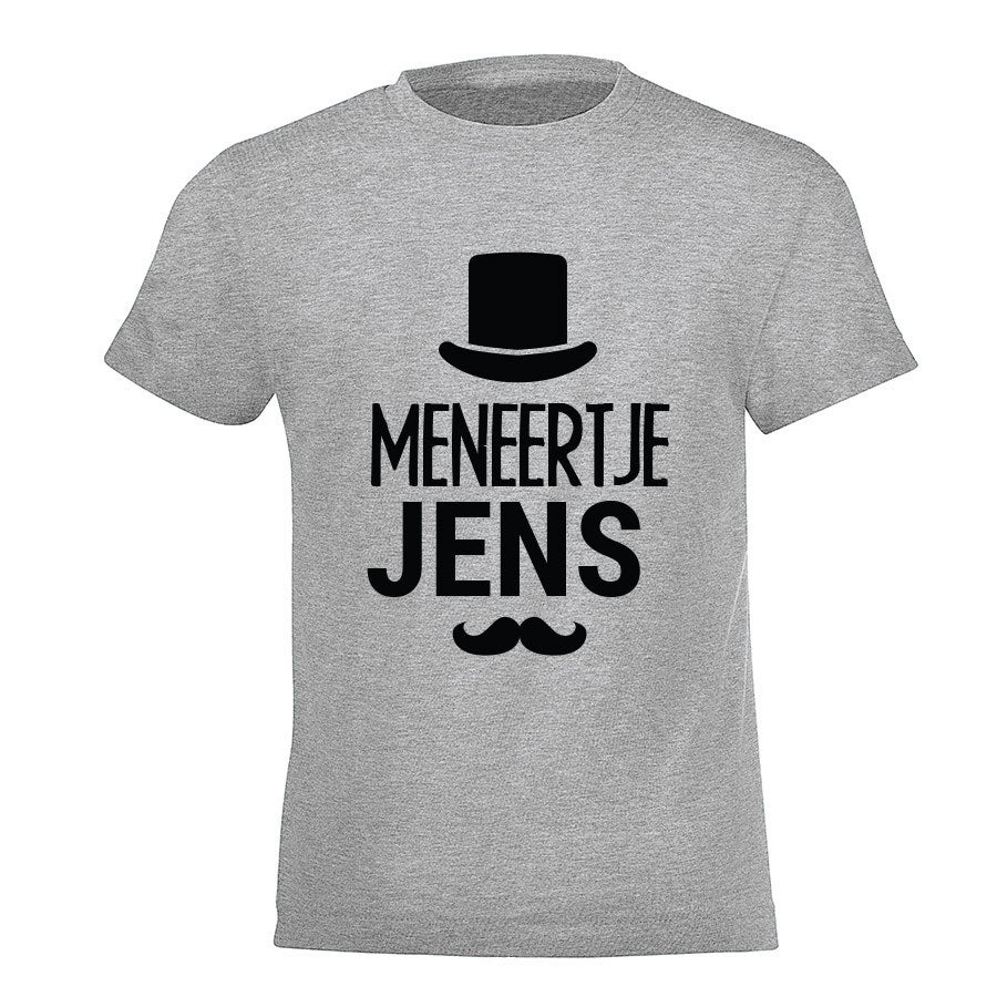 T-shirt voor kinderen bedrukken - Grijs - 10 jaar (134)