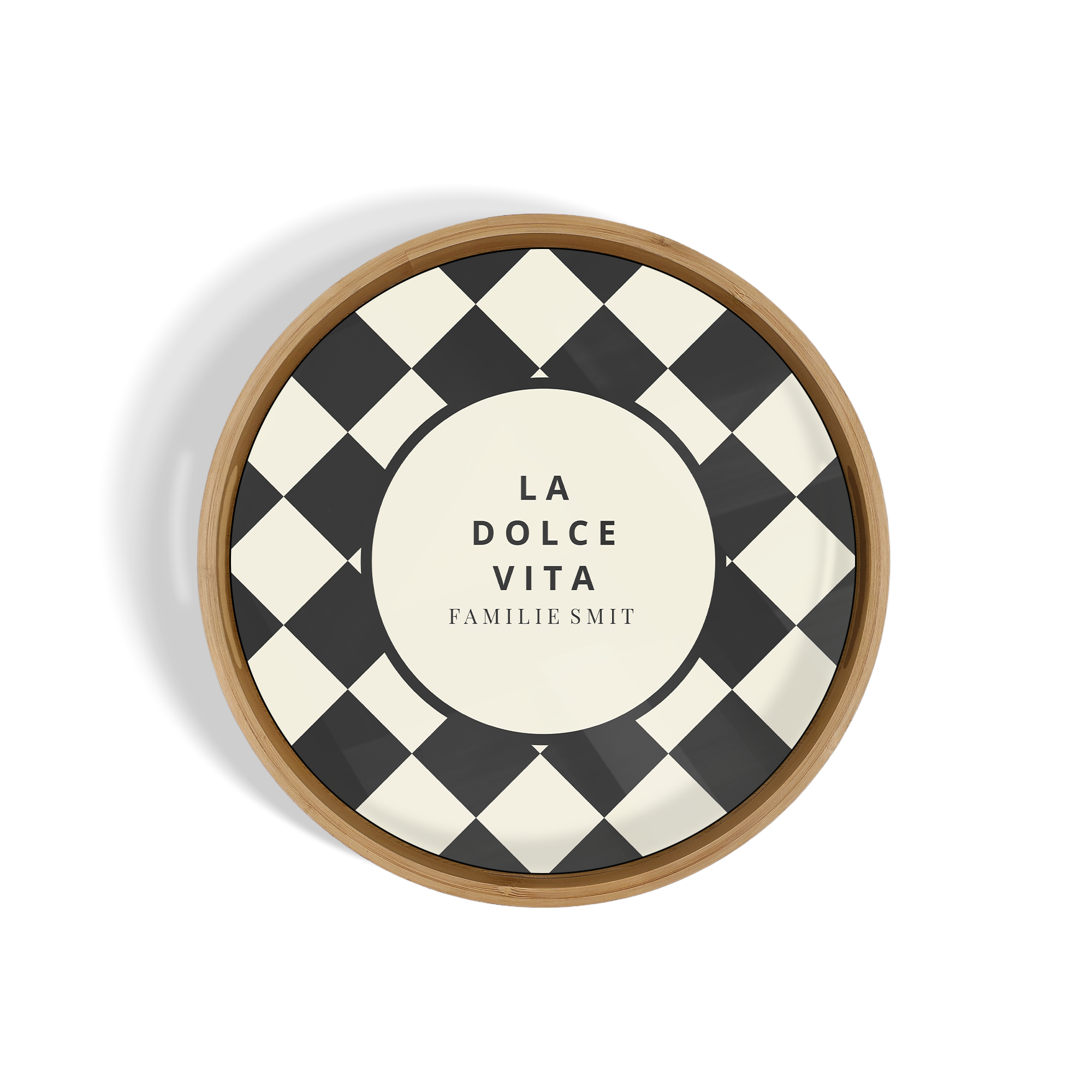 Rond dienblad bedrukken