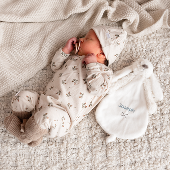 Personalised Rabbit Richie baby tuttle - Ivory