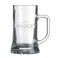 Engraved glass beer mug